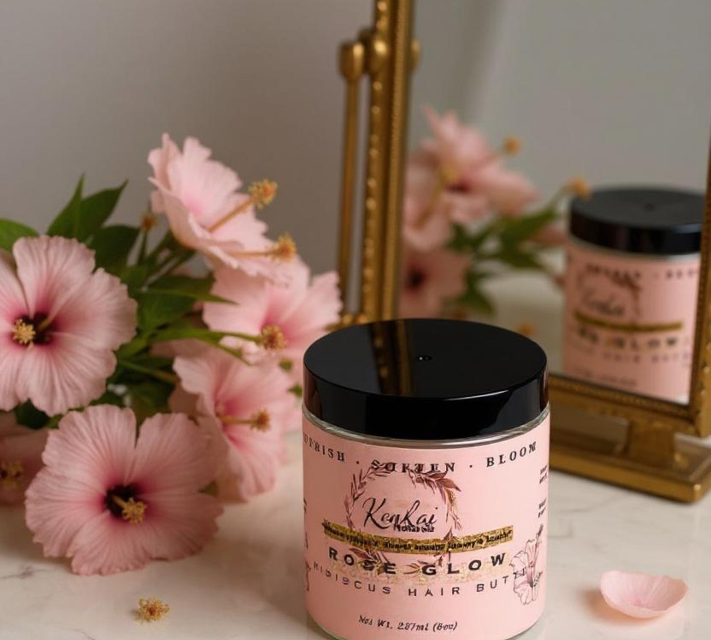 KenKai Rose Glow Hibiscus Hair Butter