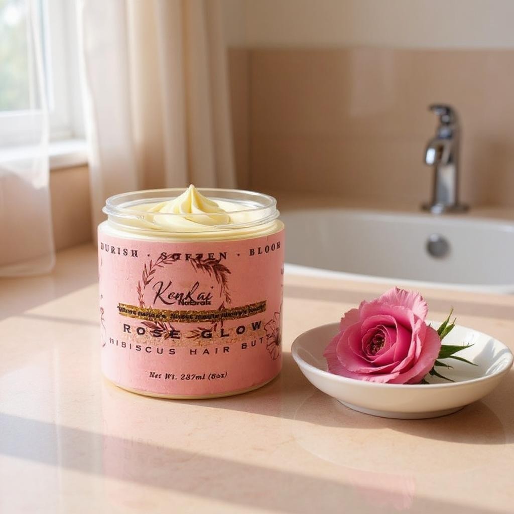 KenKai Rose Glow Hibiscus Hair Butter